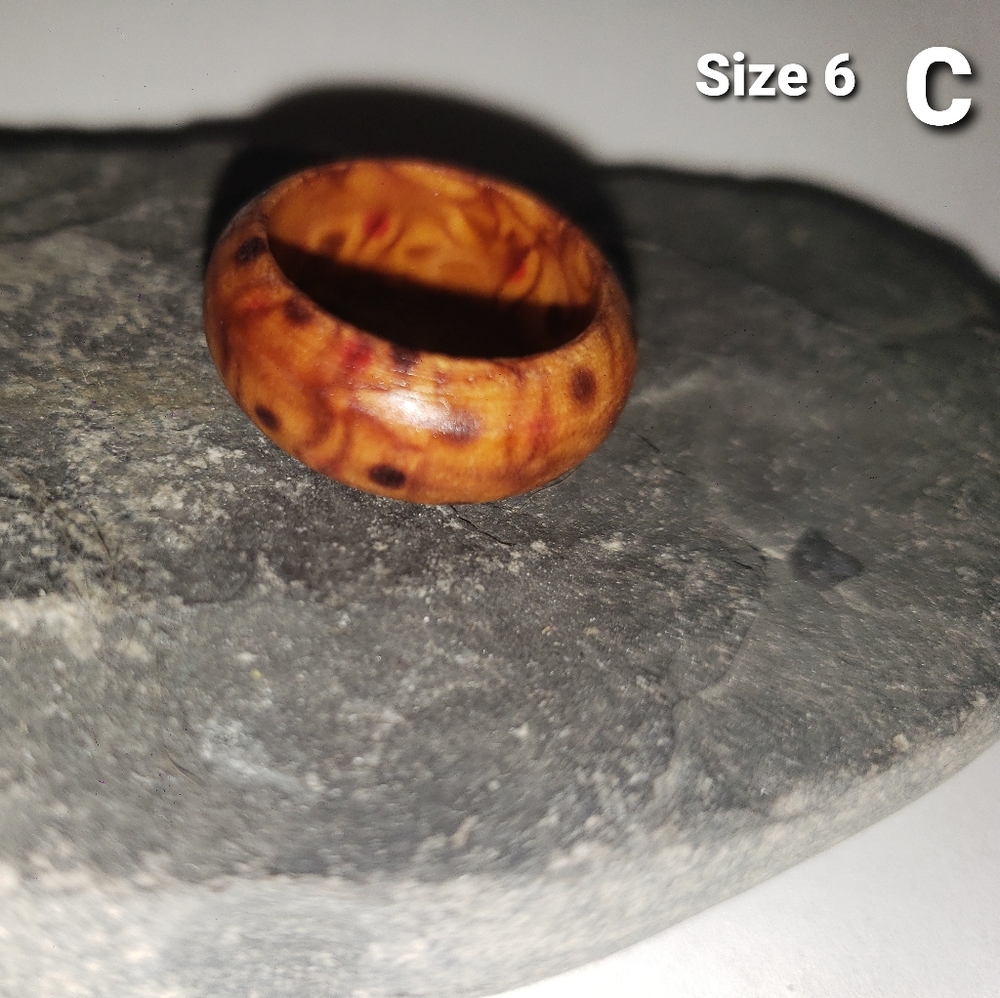 NEW Wooden Ring Size 6